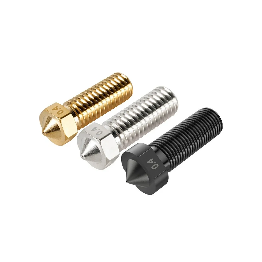 5PCS Original FLSUN SR Extruder Nozzle Super Racer Hotend 3D Printer Part 0.4mm Brass/Stainless/Hard