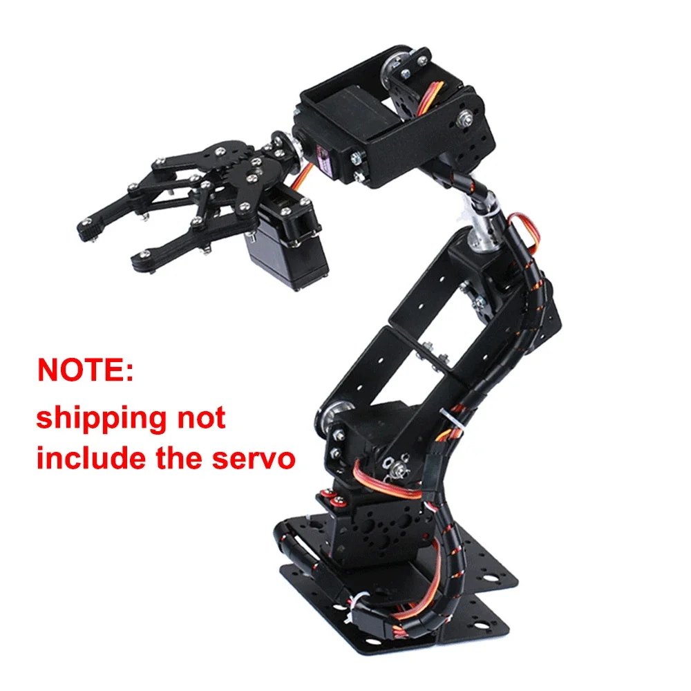 6 DOF Robot Manipulator Metal Alloy Mechanical Arm Clamp Claw Kit MG996R for Arduino Robotic Educati