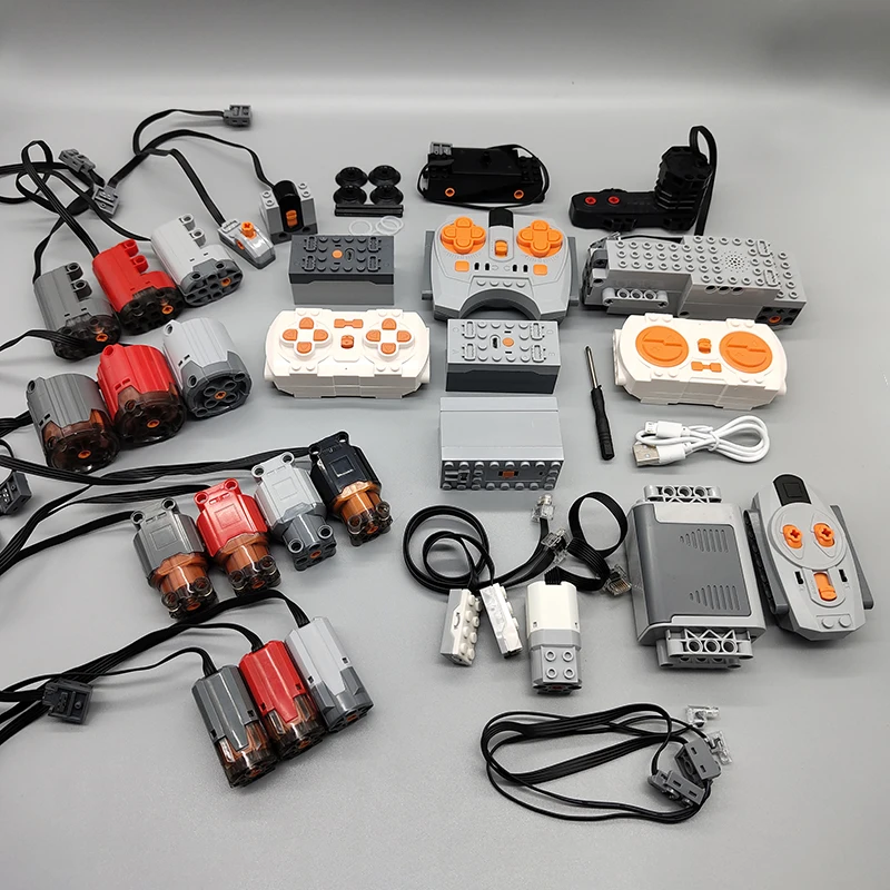 High-Tech PF Parts Ultra High Speed L Motor 8884 8883 Servo Bricks Toys  Power Building Blocks Batte