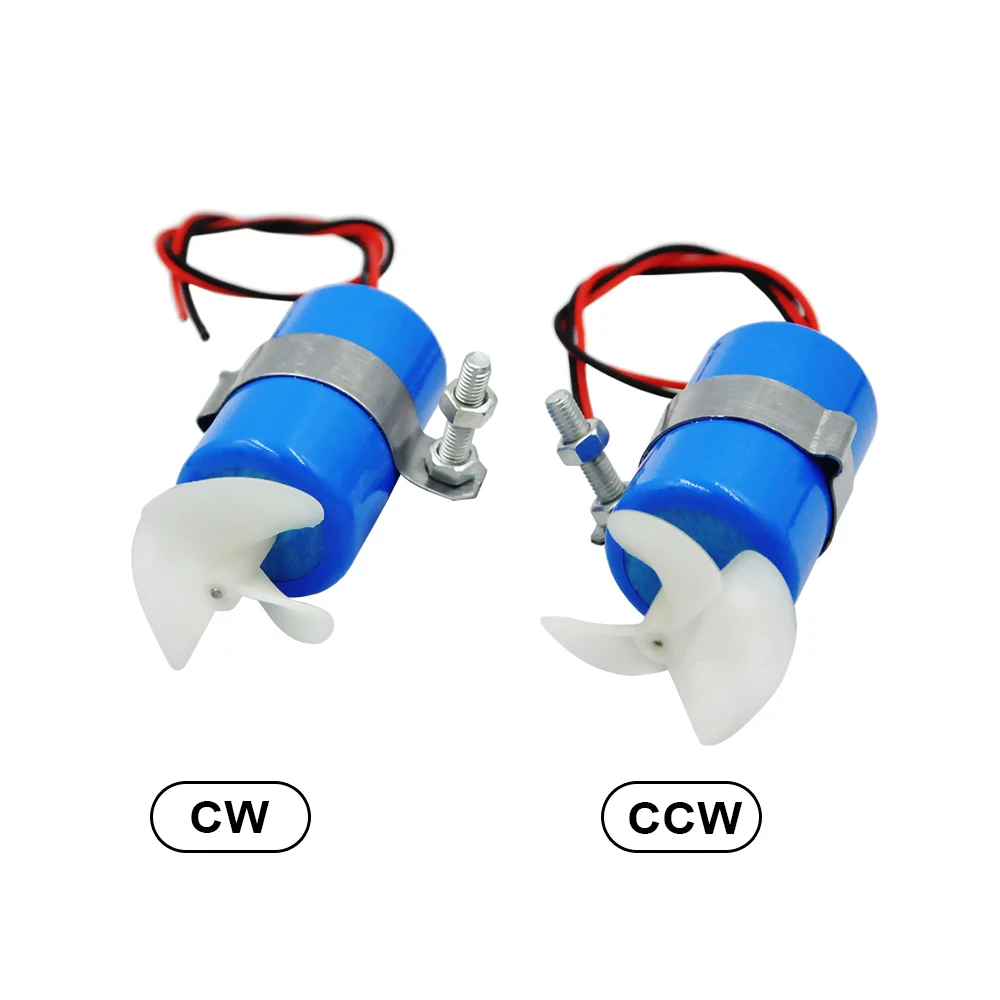 RC Boat Motor 7.4V 16800RPM Underwater Thruster Motor 3-blades Propeller Kit for DIY ROV Robot Model