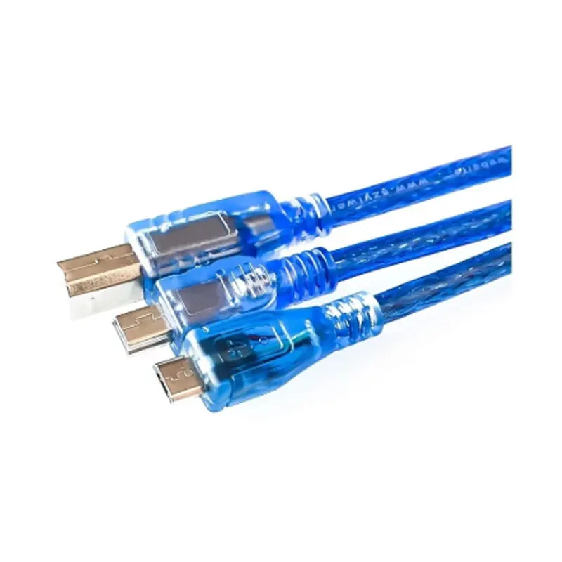 30cm USB Cable for Uno r3/Nano/MEGA 2560/Leonardo/Pro micro/DUE Blue High Quality A type USB/Mini US