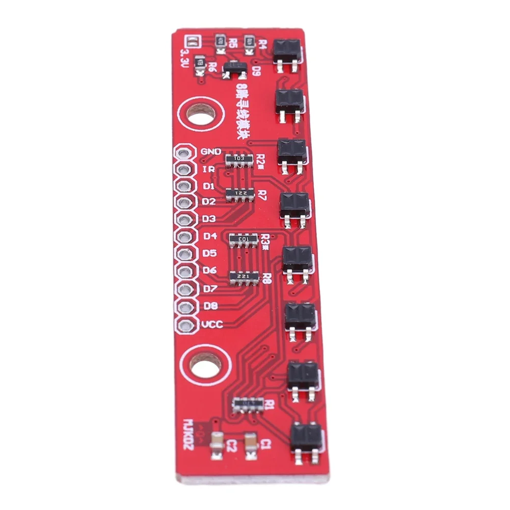 3.3V-5V Line Follower Infrared Detection Sensor 8 Channel 8Bit Detector Hunt Board PCB for Laborator