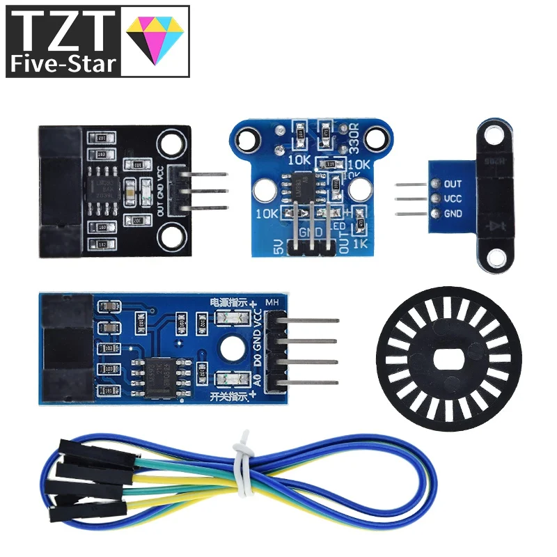 Photoelectric Beam Speed Sensor Module 3.3V-5V Slot-Type Optocoupler Tacho-Generator Counter For Ard