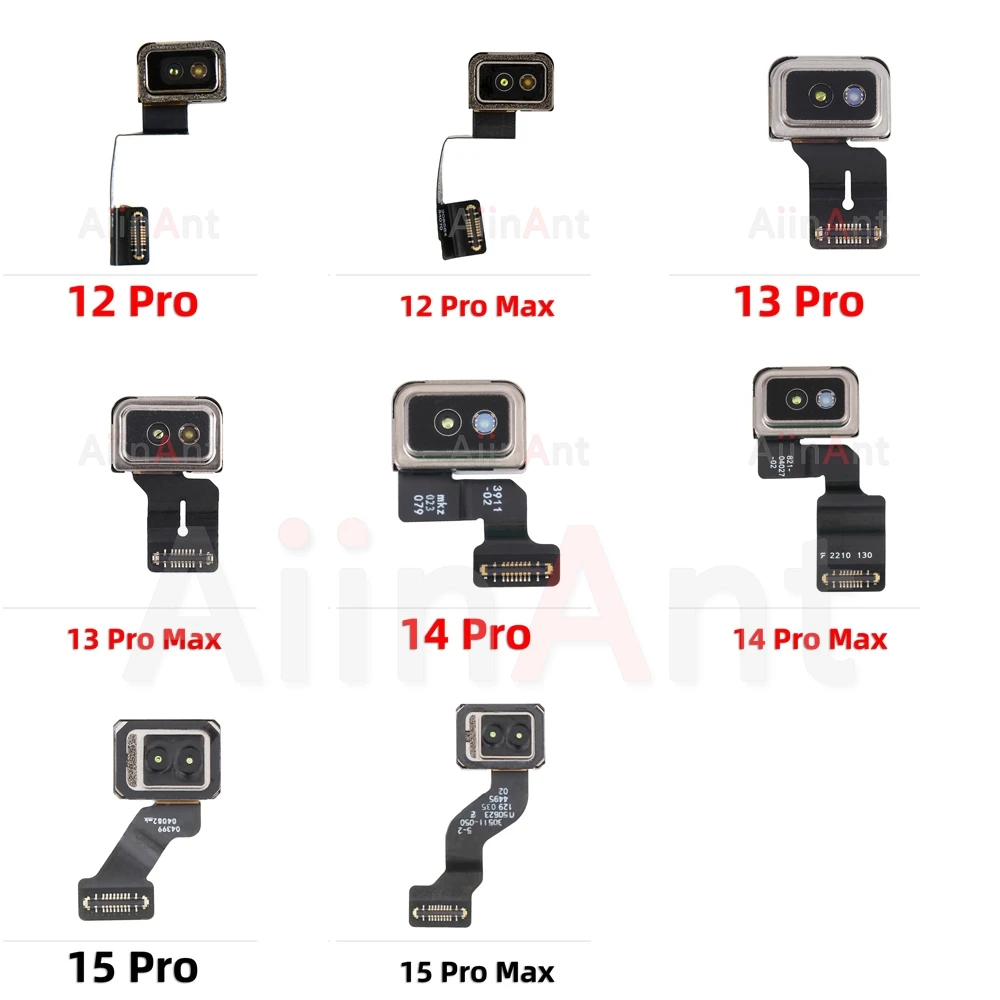 AiinAnt Ori 100% OEM Proximity Ambient Light Lidar Sensor Flex Cable For iPhone 12 13 14 15 Pro Max 