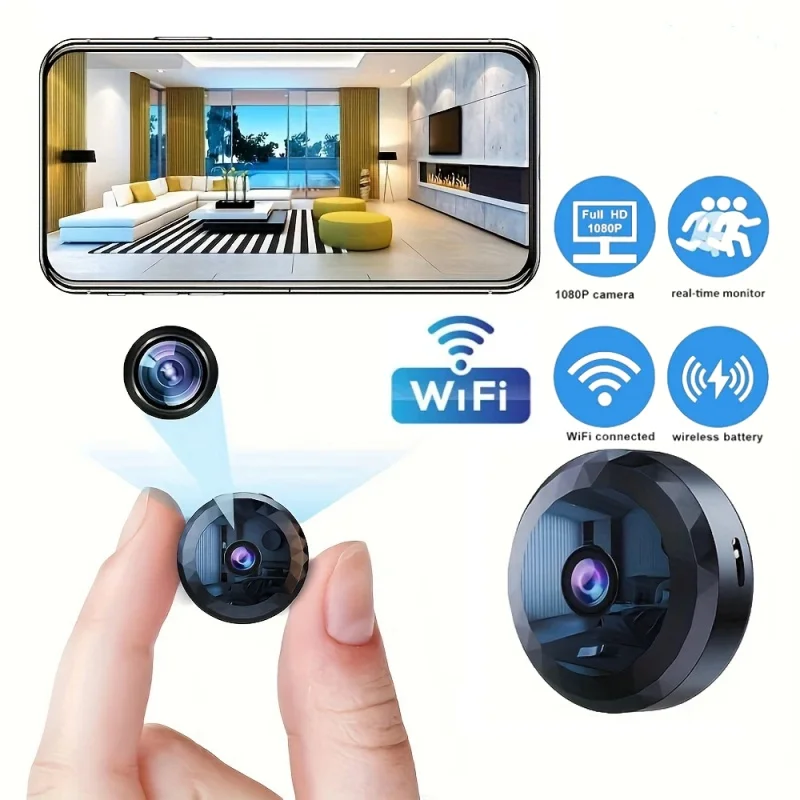 1080P HD Mini WiFi Camera Wireless Security Camera Security Protection Voice Video Surveillance Nigh