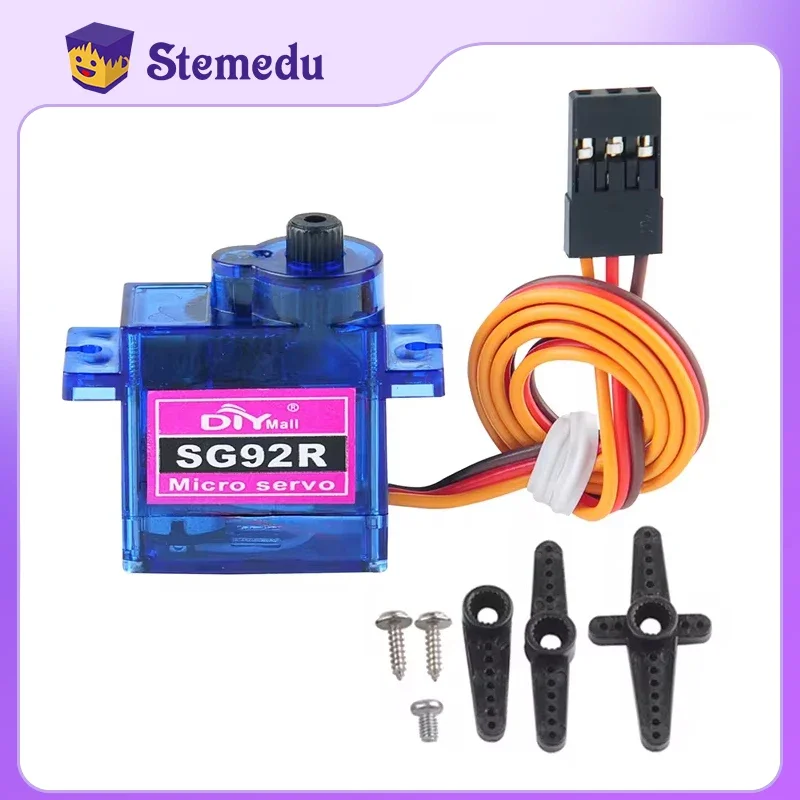 SG92R Micro Servo Motor 4.8-6V 360/270/180 Degree Continuous Rotation Controllable Angle for Robot R