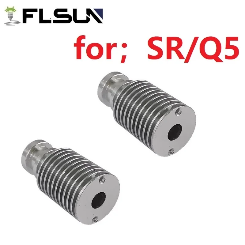 2PCS Original FLSUN Heatsink Super Racer 3d Printer Accessories For SR Q5 V6 Heat Dissipation Tube S