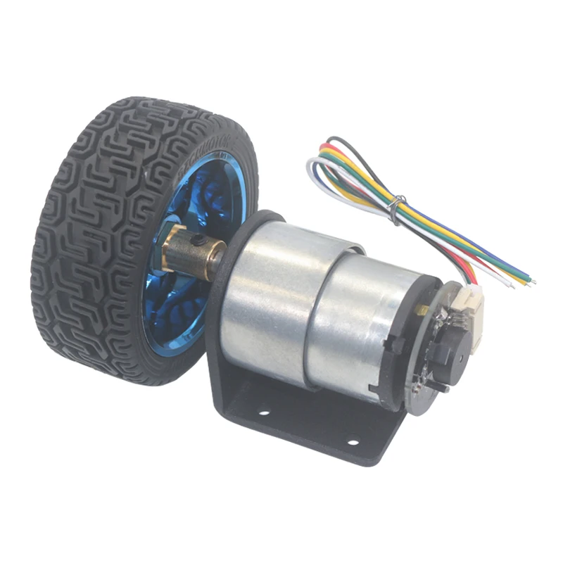 65mm 85mm 130mm Wheel Hub Motor Kit Hall Encoder DC 6V 12V Reducer Speed 20rpm To 1590rpm Motor Codi