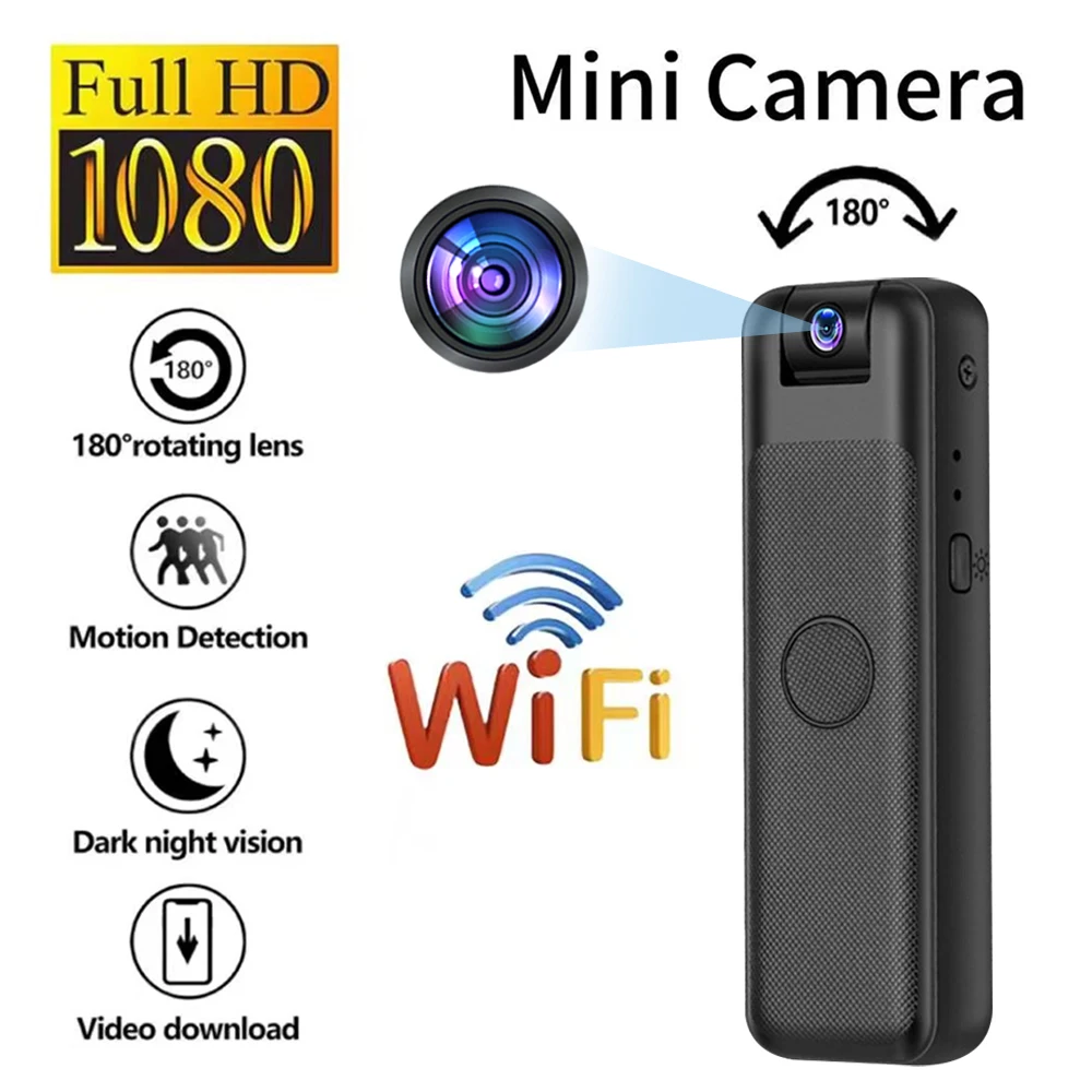 M8 HD 1080P Mini Camera Portable Small Digital Video Recorder Police Body Cam  Infrared Night Vision