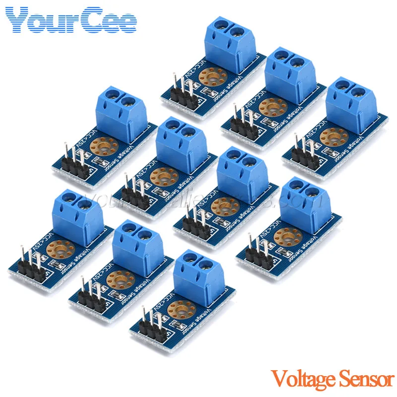 10pcs/1pc DC 0-25V Standard Voltage Sensor Module Test Electronic Bricks Smart Robot for arduino Diy