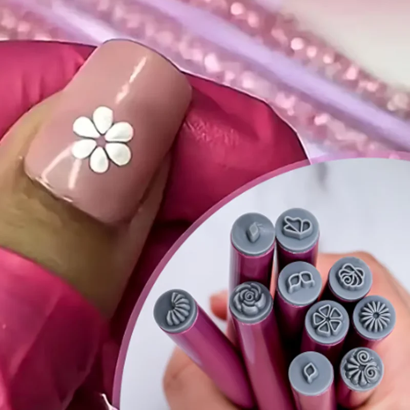 1/3/6Pcs Nail Art Stamp Pen Set Floral Butterfly Patterns Stamper Kit Printer Nail Art Stamping Plat