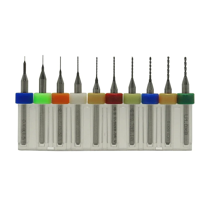 10PCS Pack LY CNC Milling Cutter PCB Drill Tool Kit Tungsten Carbide Metal Milling Cutter 3D CNC Eng