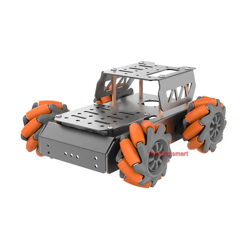 4WD Mecanum Wheel Chassis with TT Motor Aluminum Alloy Frame Smart Car for Arduino Robot DIY Kit for