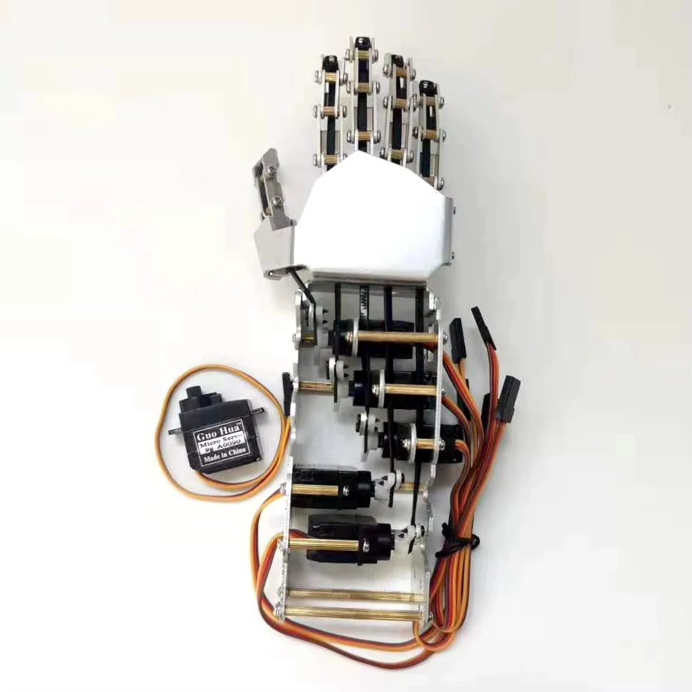 5 Dof Humanoid Hand Five Fingers Metal Manipulator Arm Left Right Hand with A0090 Servo for Robot DI