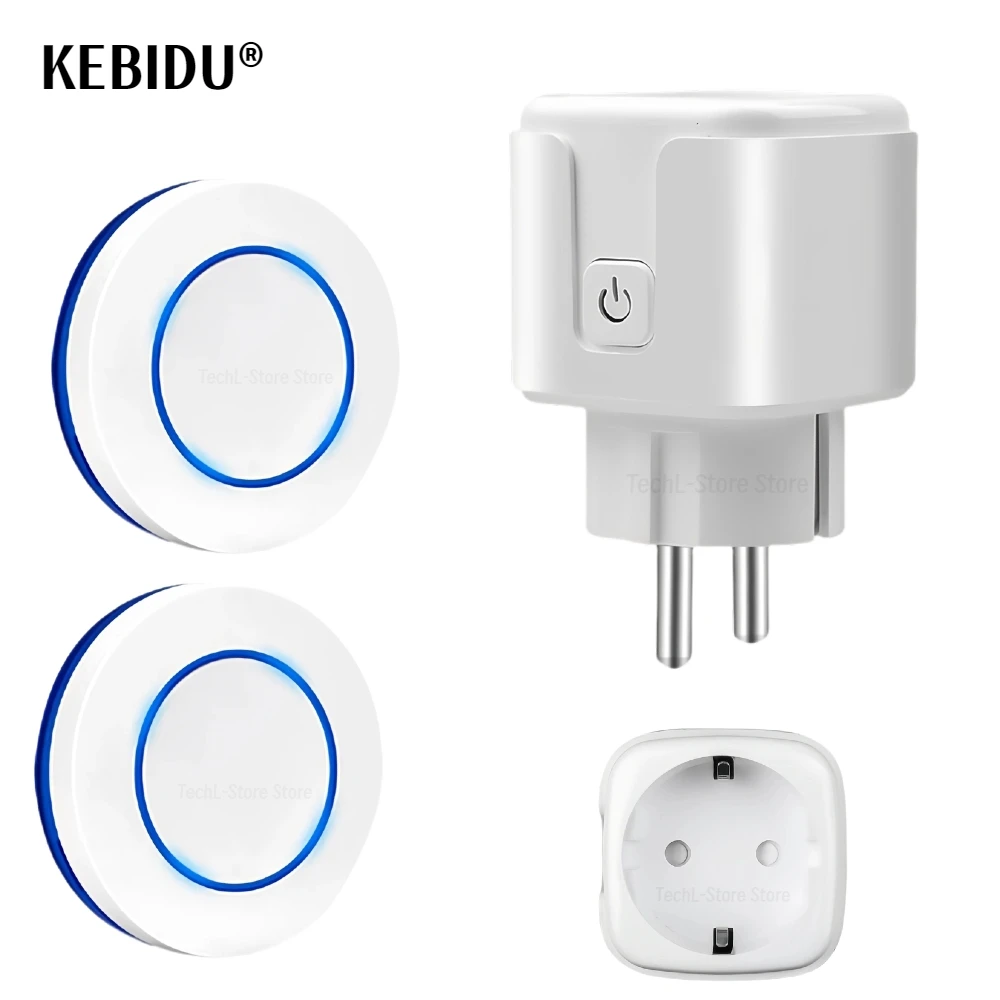 433 MHZ Rf Wireless Remote Control Smart Switch Electrical Sockets 220V 15A Single Plug and Transmit