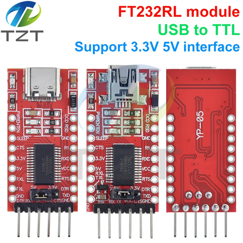 1/3PCS FT232RL FTDI USB 3.3V 5.5V to TTL serial adapter module for Arduino FT232 Pro Mini USB to TTL