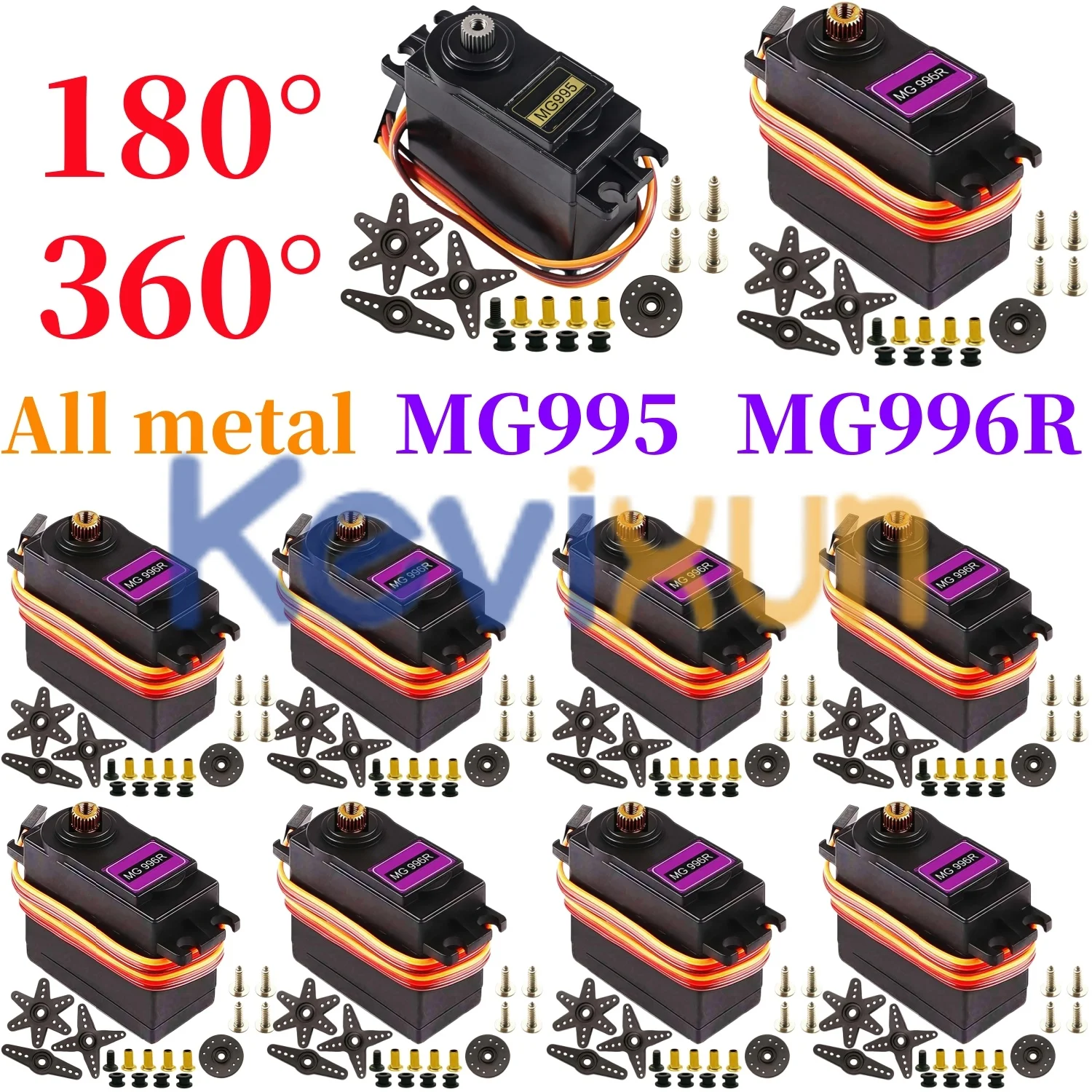 2/5/10PCS 13KG 15KG Servos Digital MG995 MG996R Servo All Metal Gear for JR Car RC Model Helicopter 