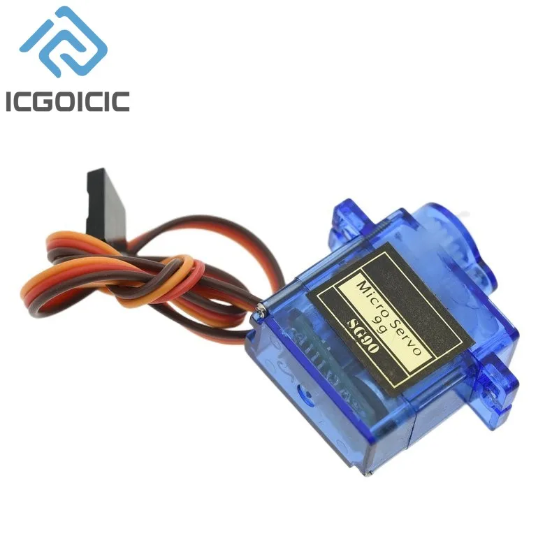 1PCS SG90 9G Micro Servo Servo Motor for RC Planes Robot Arm 180°/360° Fixed-Wing Servo Motor Contro