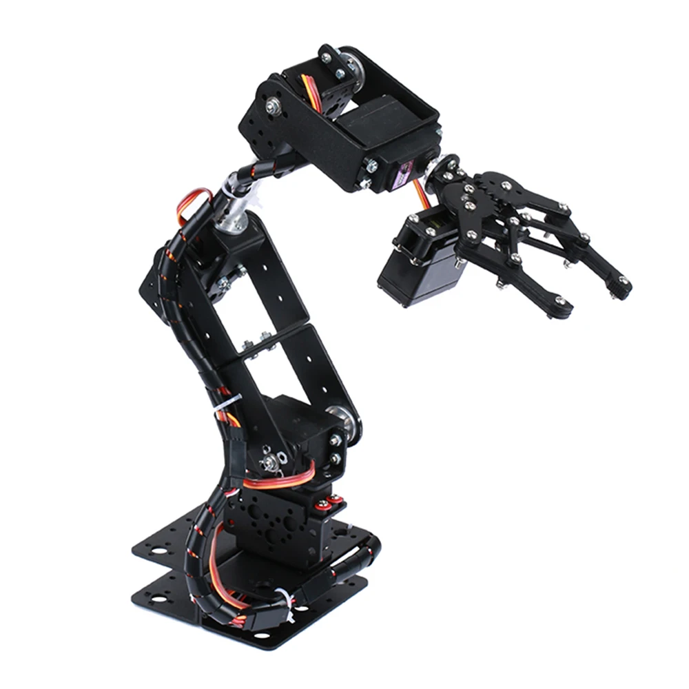 6-DOF Robotic Arm Multi-DOF Robot Servo Grasping Maker Education DIY Kit + Servo + 25T Servo Metal S