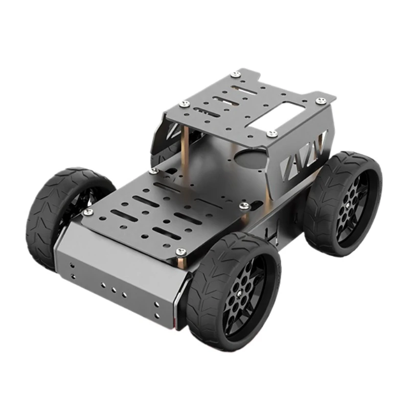 Four-wheeled Electric Cart Aluminum Frame Smart Car for Arduino/Raspberry Pi Robot DIY Kit
