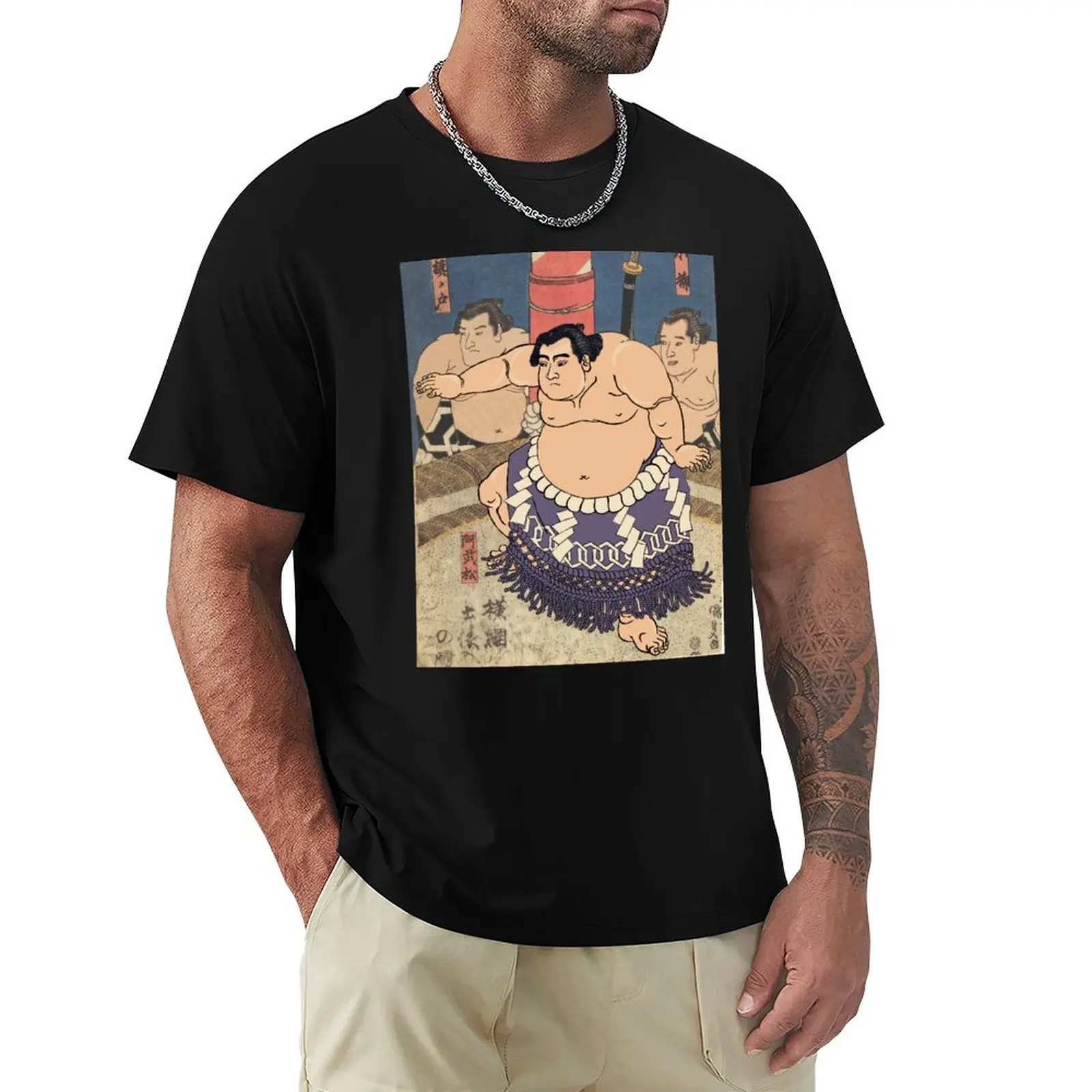 Sumo Wrestler Japanese Sumo Wrestling Match Sumo Art Japan Sport T-Shirt tees fashion shirts graphic