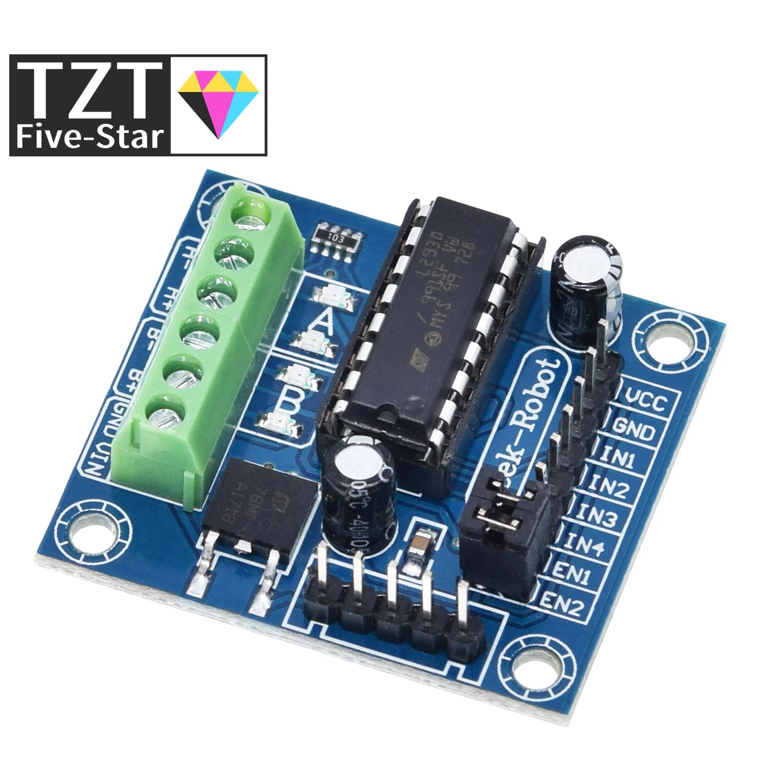 TZT 1/3PCS Mini 4-Channel Motor Drive Shield L293D Expansion Board Module High Voltage Current For A