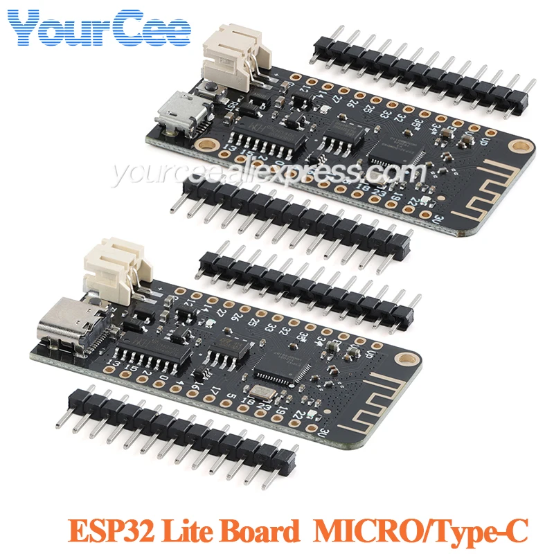 2pcs/1pc ESP32 MicroPython Development Demo Board Rev1 Wifi Wifiless Module 4MB Flash Micro Type-C U