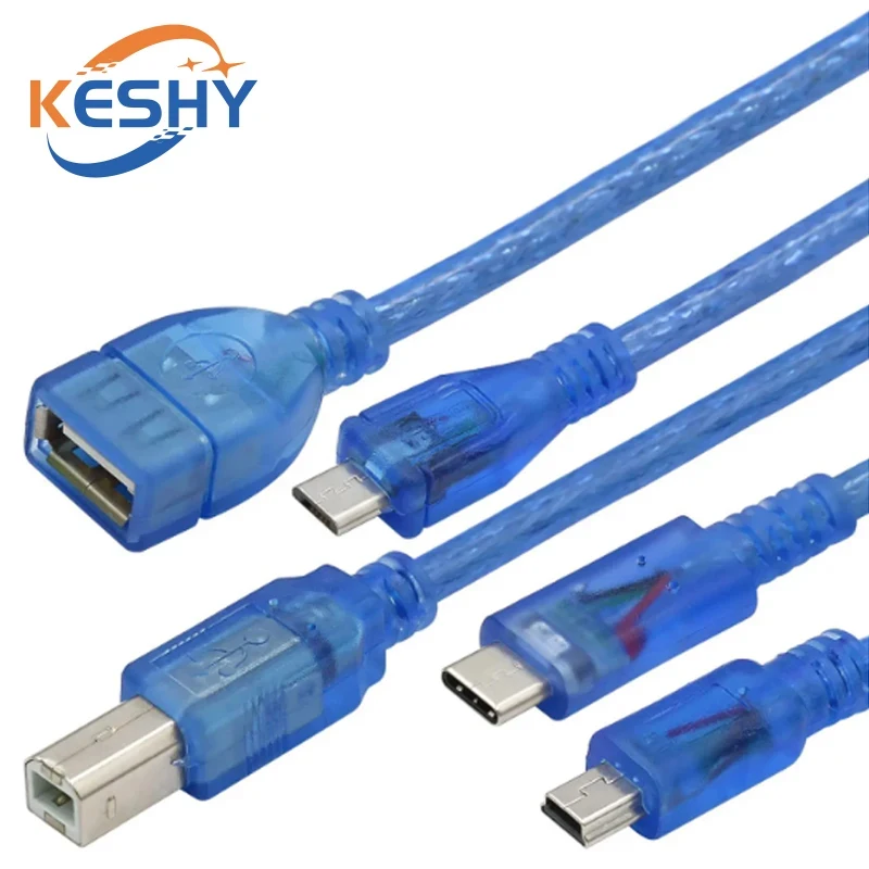 30cm USB Cable For Uno r3 For Nano/MEGA 2560/Leonardo/Pro micro/DUE Blue Quality A type USB/Mini USB