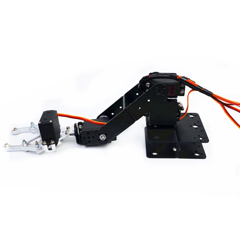 4 Dof Robot Arm With Claw Gripper Manipulator Servo Bracket Mechanical Claw DIY Robot Unassembled
