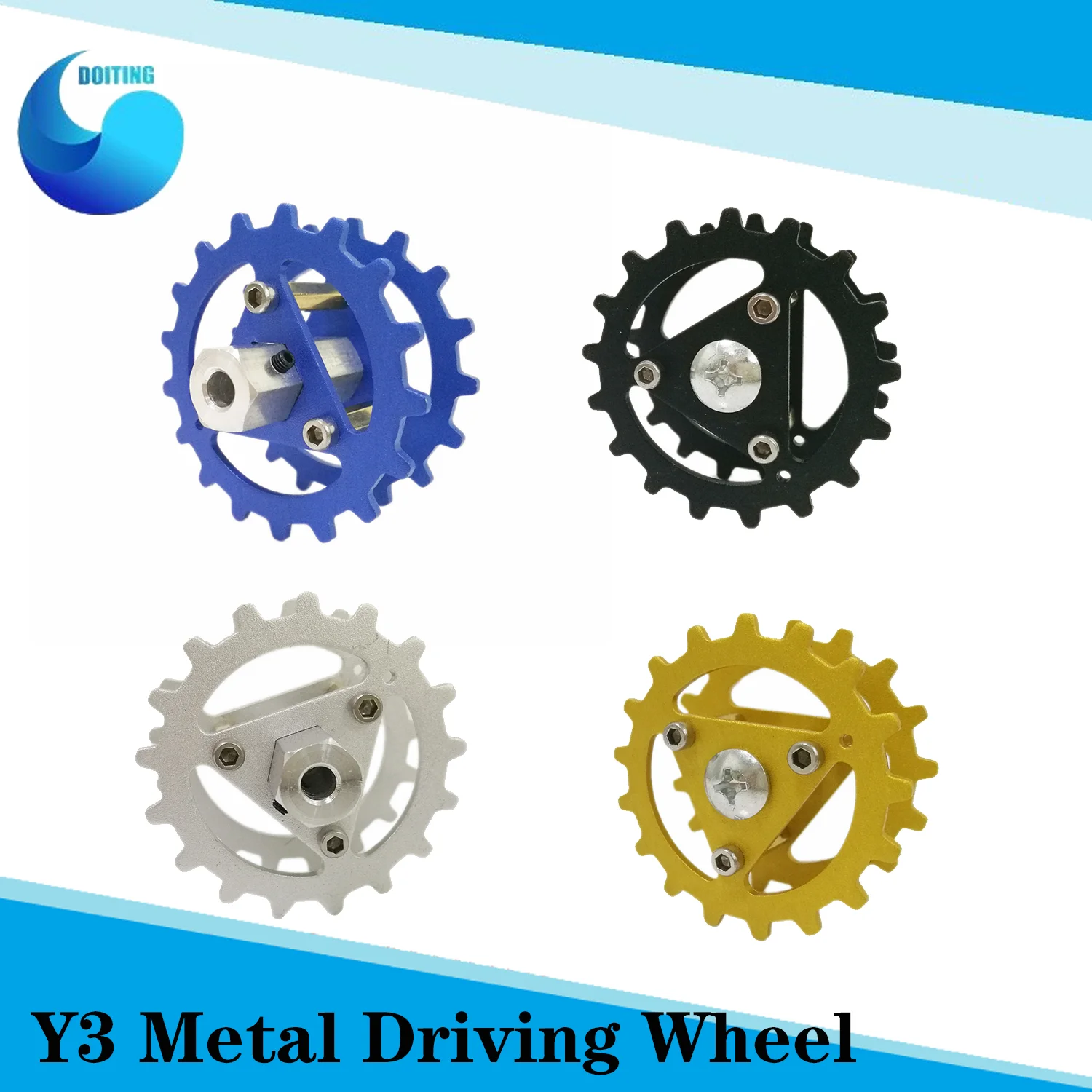 2pcs/lot Y3 Metal Driving Wheel Tracked Wheel 4/5/6mm Inner Size for Y100 Robot Tank Chassis DIY RC 