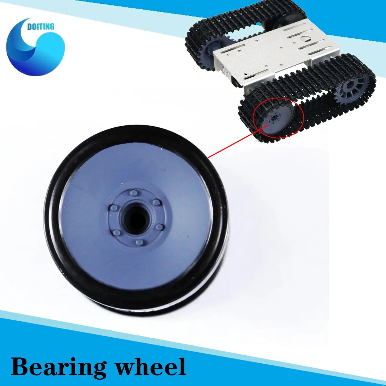 DOIT Plastic Bearing Wheel for Tank Car Chassis/RC Robot Smart Car Tank Parts for DIY Car Crawler DI