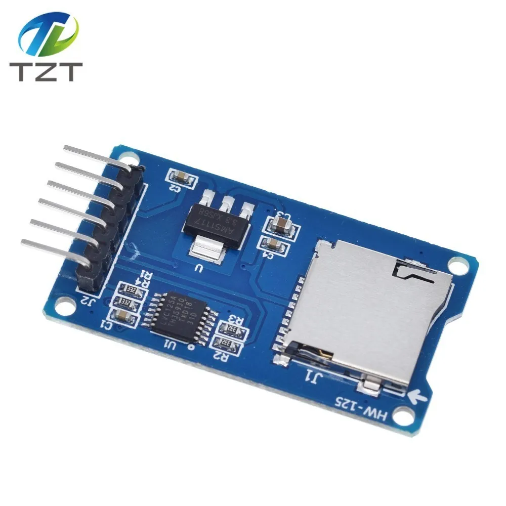 TZT 1/3/5PCS Micro SD Storage Expansion Board Micro SD TF Card Memory Shield Module SPI For Arduino
