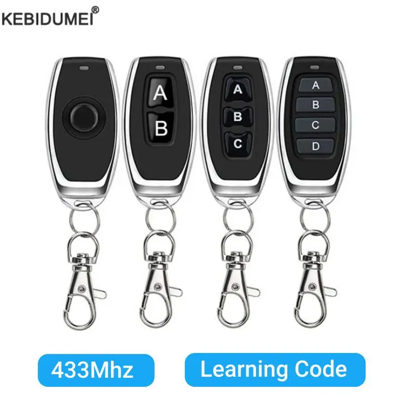 433Mhz Wireless RF Remote Control 1527 Learning Code Smart Home Transmitter 4/3/2/1Key For Led Light