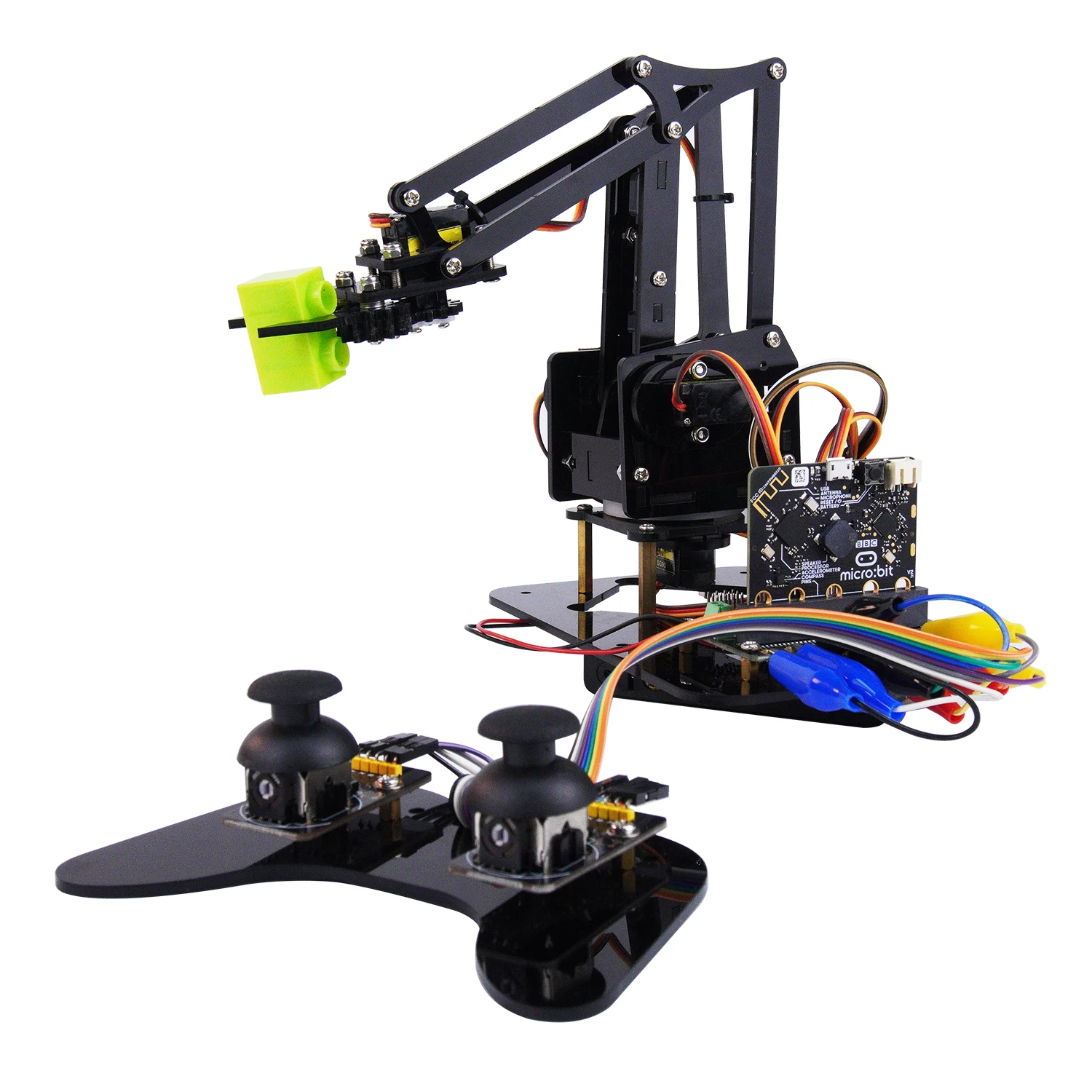 Keyestudio 4DOF Microbit Robot Arm Kit For BBC Micro:bit Stem Education Kit with MakeCode/Python Cod