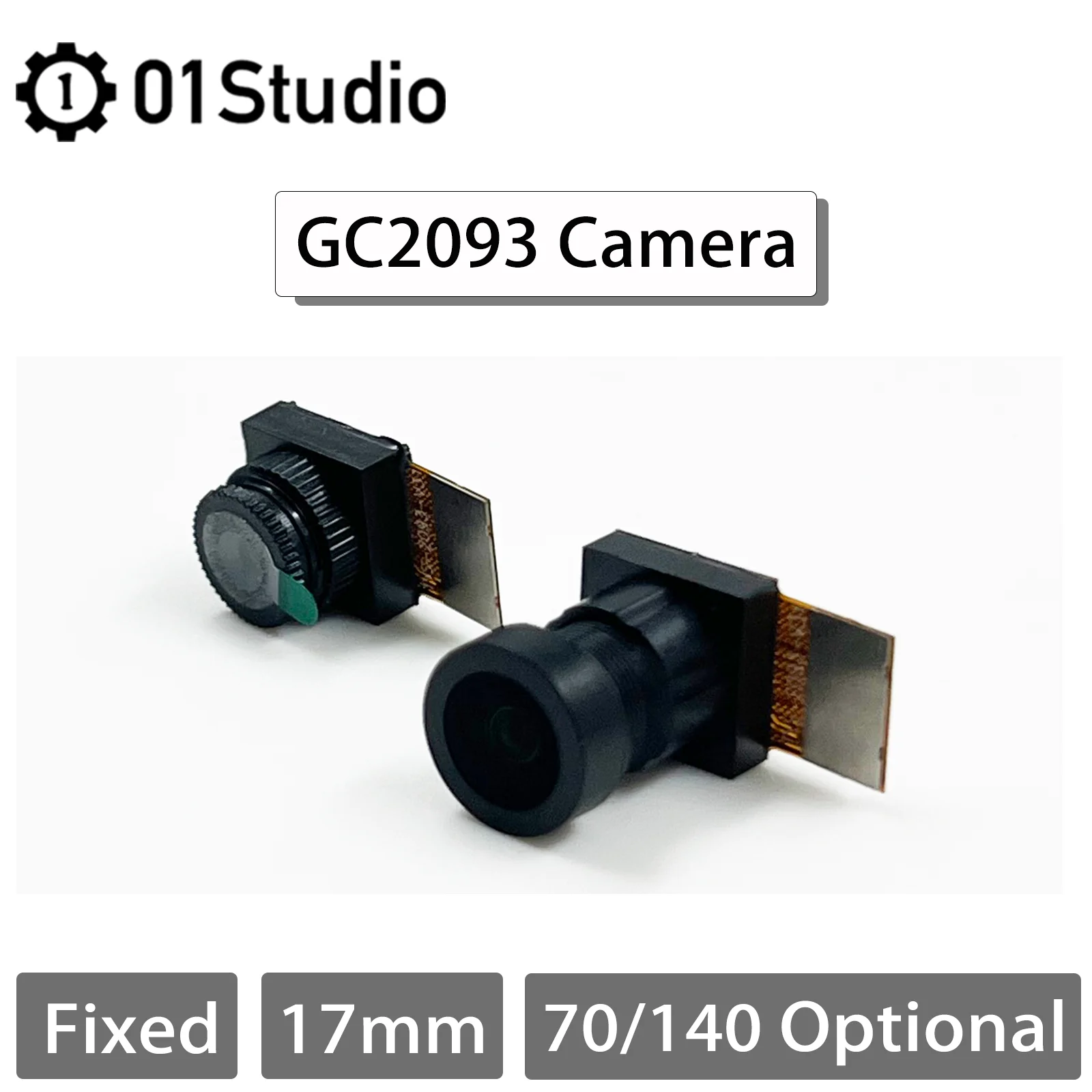 01Studio GC2093 camera module for CanMV K230 AI development board, wide angle 1080P 60FP