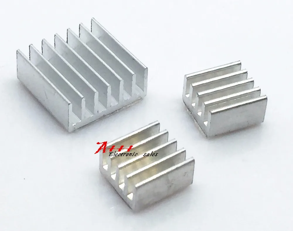 9PCS Adhesive Raspberry Pi+ Heatsink Cooler Pure Aluminum Heat Sink Set Kit Radiator For Cooling Ras