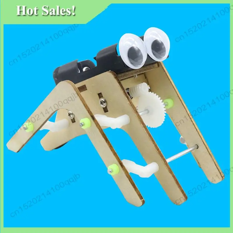 -FDDT 2X Wooden Walking Spider Robot Bionic Spider Robot DIY Assemble Model Science Technology Exper