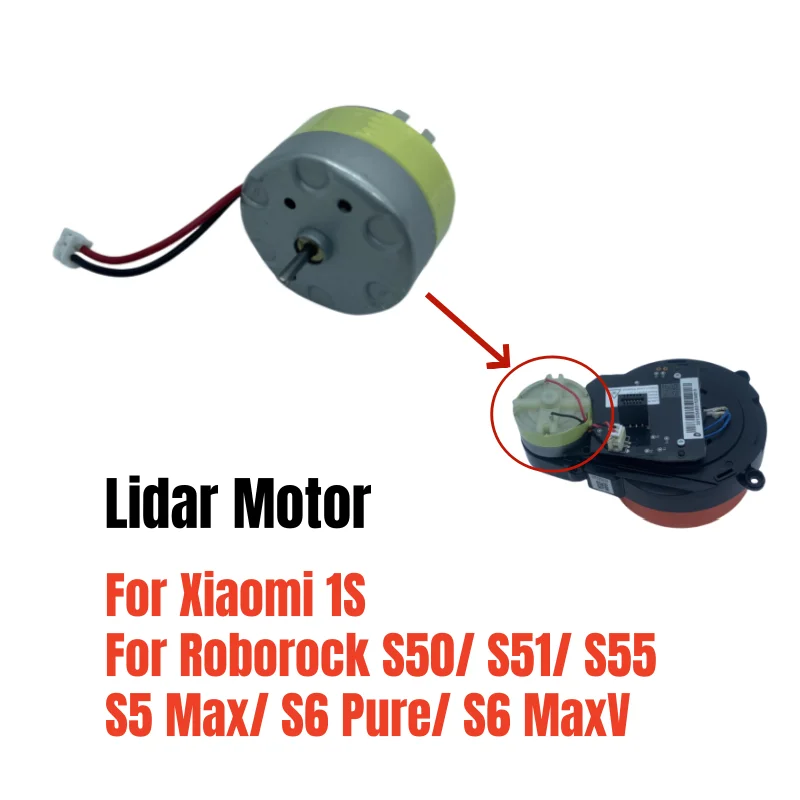 Lidar Motor for Xiaomi 1S/ Roborock S50/ S51/ S55/ S5 Max/ S6 Pure/ S6 MaxV Laser Distance Sensor LD