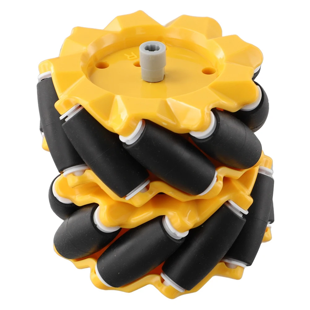 2pcs Omnidirectional Wheel Left + Right Wheel For Mecanum Wheel 48mm Omnidirectional Wheel DIY Smart