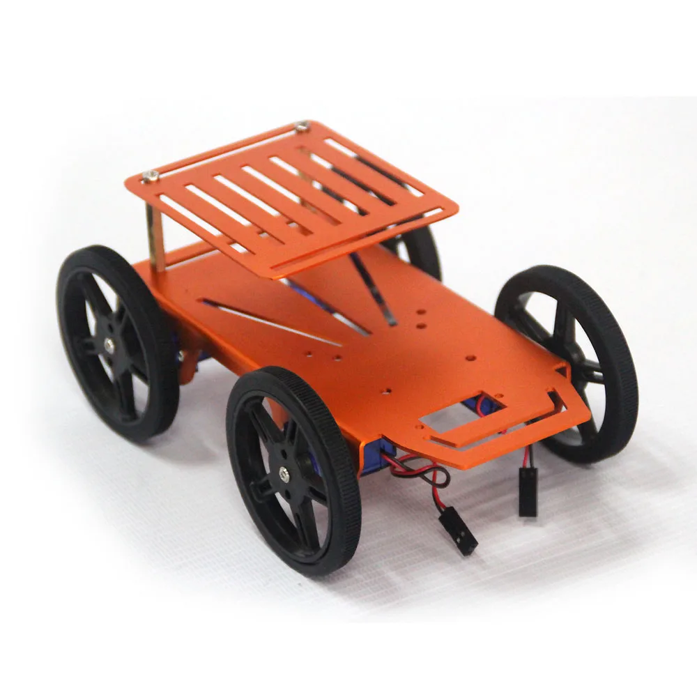 4WD Servo Motor Smart Robot Car Chassis Kit DIY Educational RC Cars for Robot Programming Competitio
