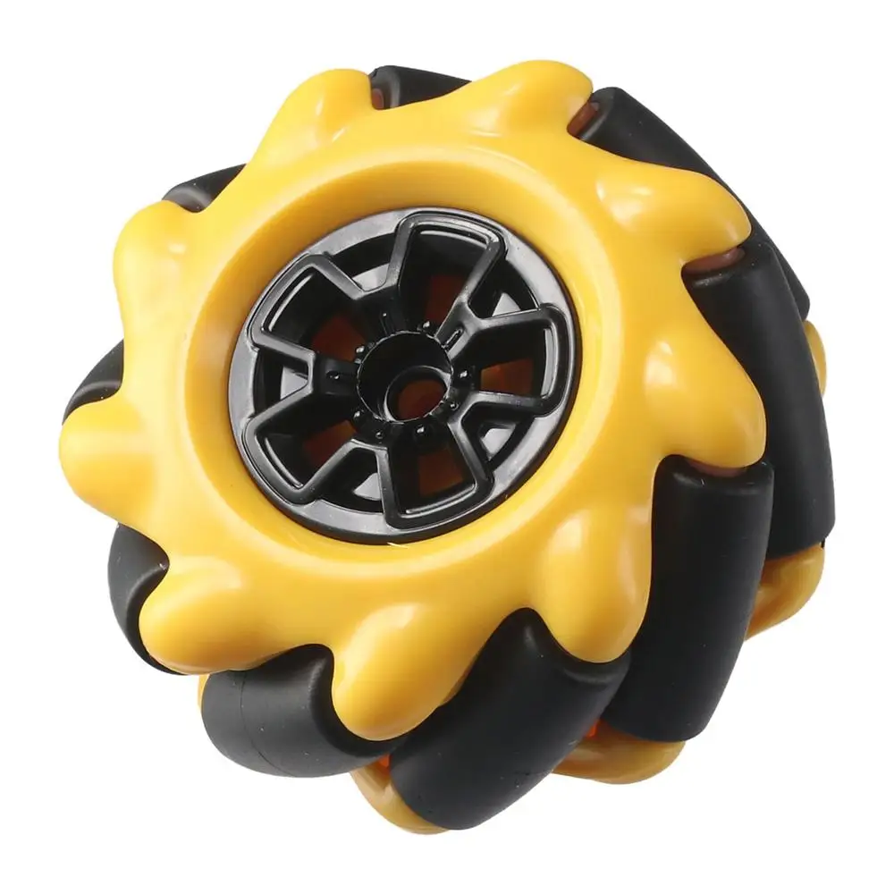 1Pc Plastic Mecanum Wheel Yellow 48mm Omni-Directional Wheel Smart Robot Car Parts for TT Motor Ardu