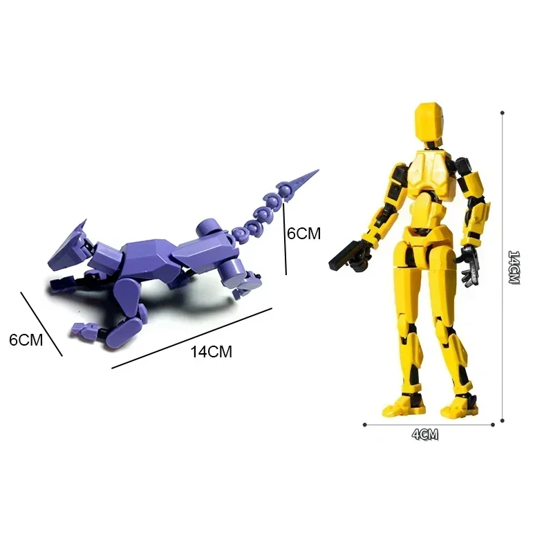 DIY Transforming Robot Kit - Multi-Jointed 3D Printed Articulated Model (Human & Dog) STEM Education