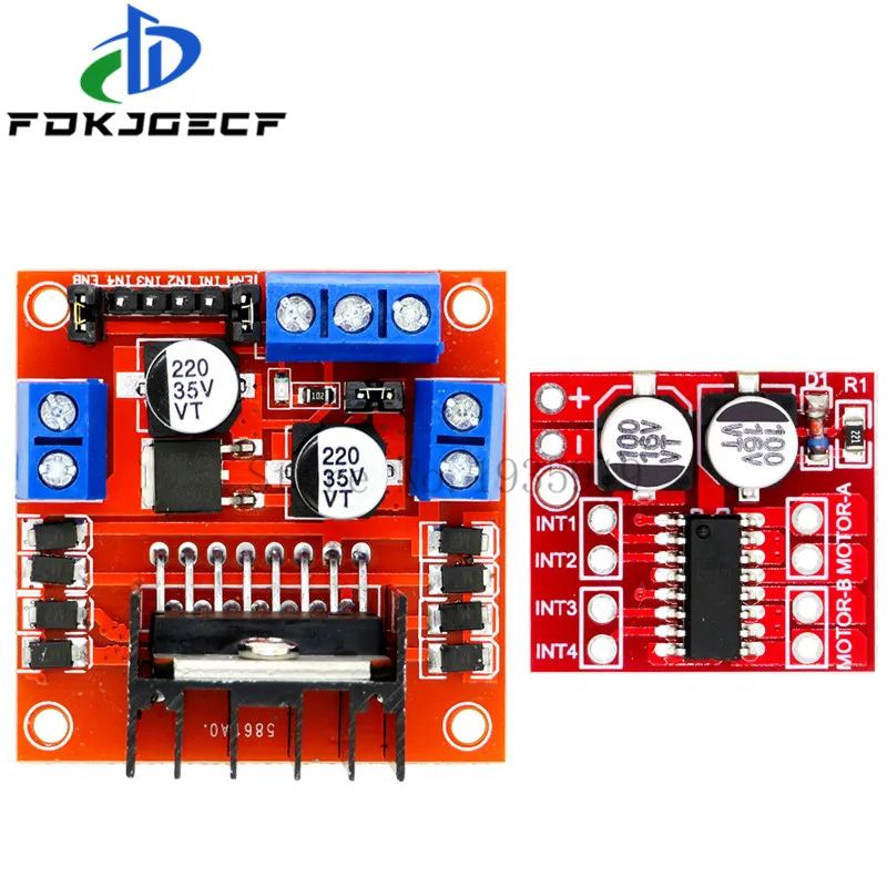 Mini L298N driver board module L298N stepper motor smart car robot breadboard peltier High Power DC 