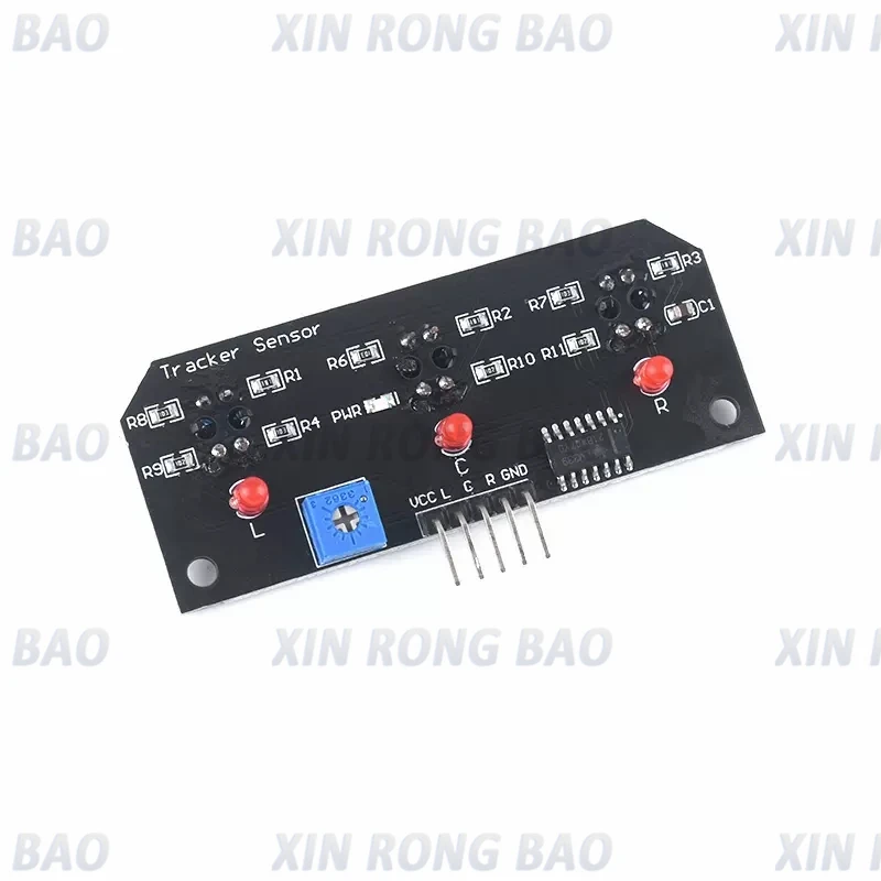 DC 5V 3 Channel Infrared Line Tracker Sensor Module Trio Detector Output TCRT5000 Sensor 10mm Distan