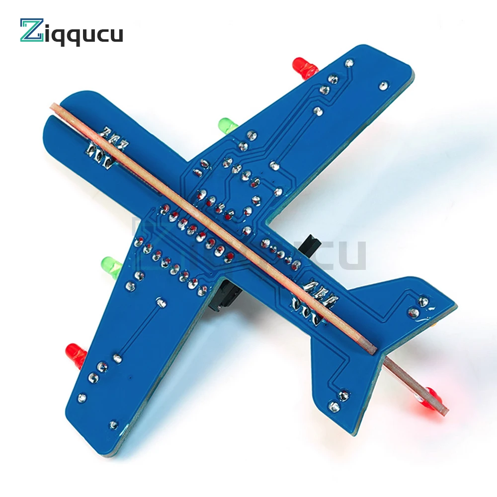 DIY Electronic Kit LED Flow Light Aircraft Model Kit DIY Electronic Welding Practice Kit Electronic 
