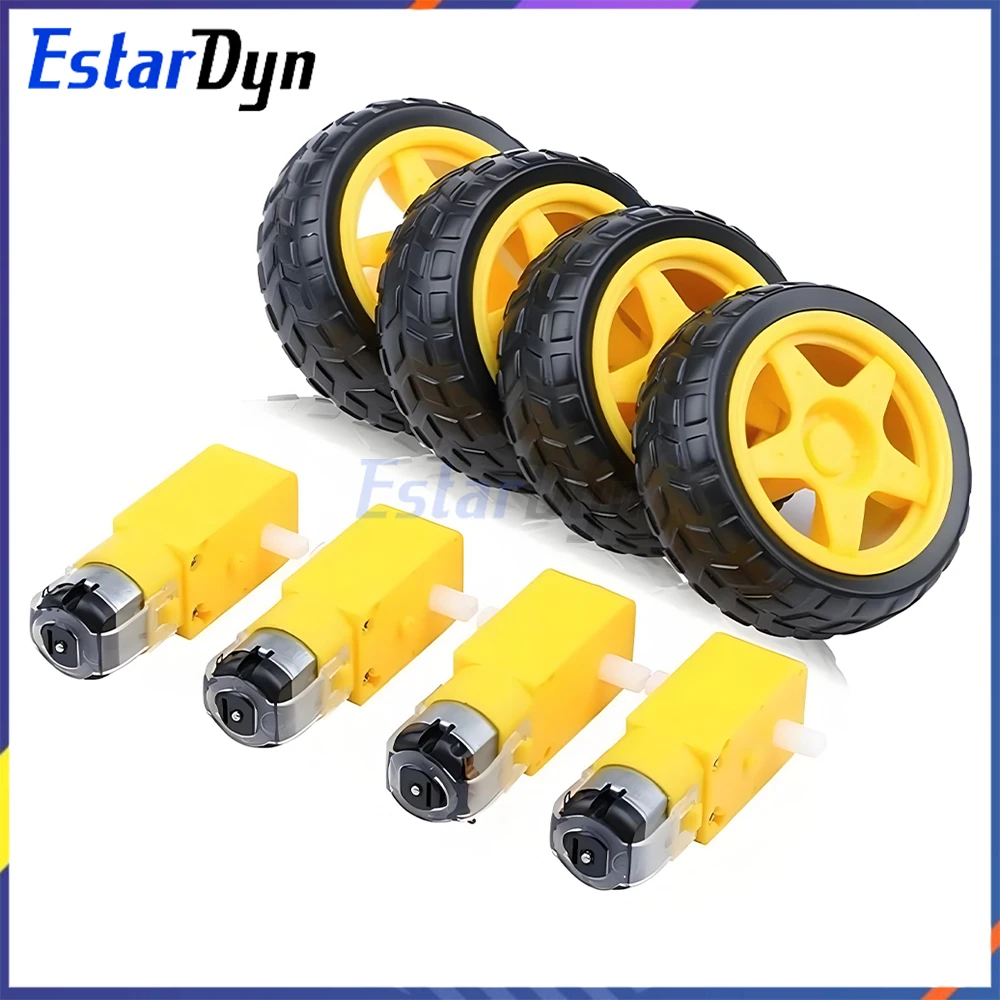 STM32 4WD Robot Smart Car Chassis, TT Gear Motor with Encoder Anti-interference for Arduino DIY Elec