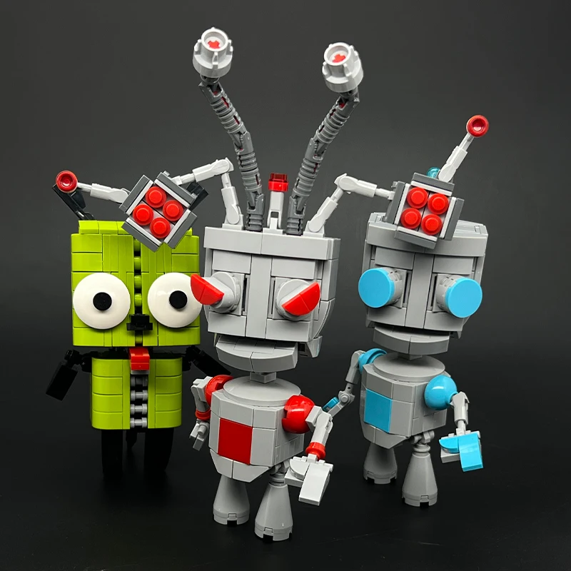Alien Robot Dog Creative Model Building Blocks Kit Toys Collection Ornaments for Enthusiasts & Child