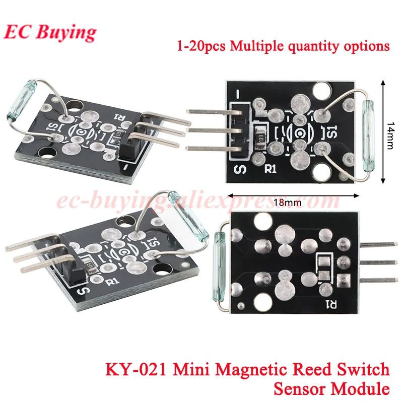 1-20Pcs KY-021 Mini Magnetic Reed Switch Sensor Module Dry Reed Pipe Switch Induction For Arduino Na
