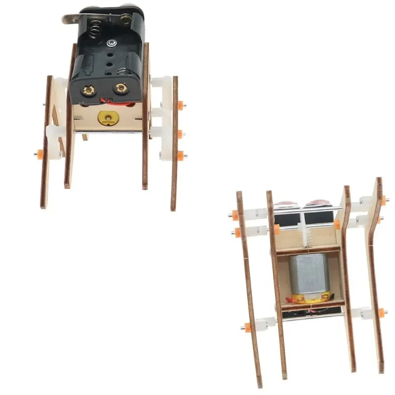 Assemble Model Science Tech Education Experiment Kit Wooden STEM Puzzle for Kids  Walking Spider Rob