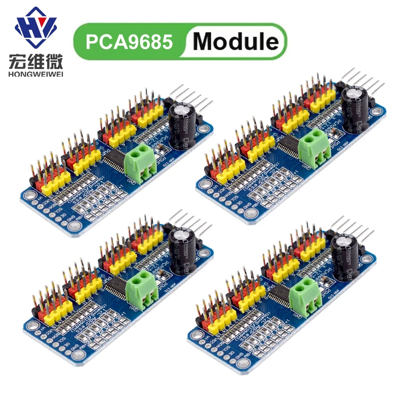 1-10PCS PCA9685 Robot Controller IIC Interface 16 Channel 12-Bit PWM Servo Motor Driver Board for Ar